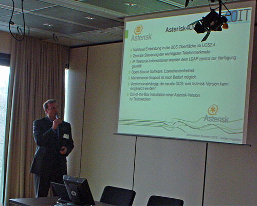 Vorstellung von Asterisk4UCS während der Session „App Center“