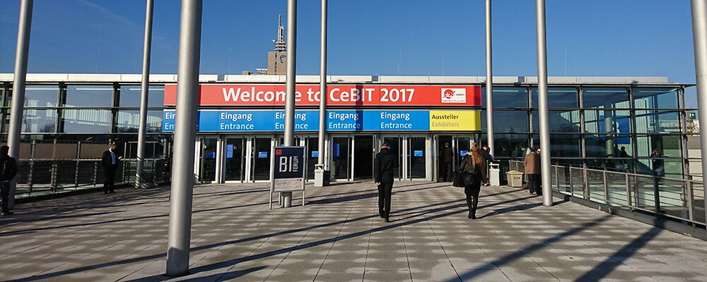 CeBIT-Eingangstor zur Halle 3 (u.a. Open Source Park)
