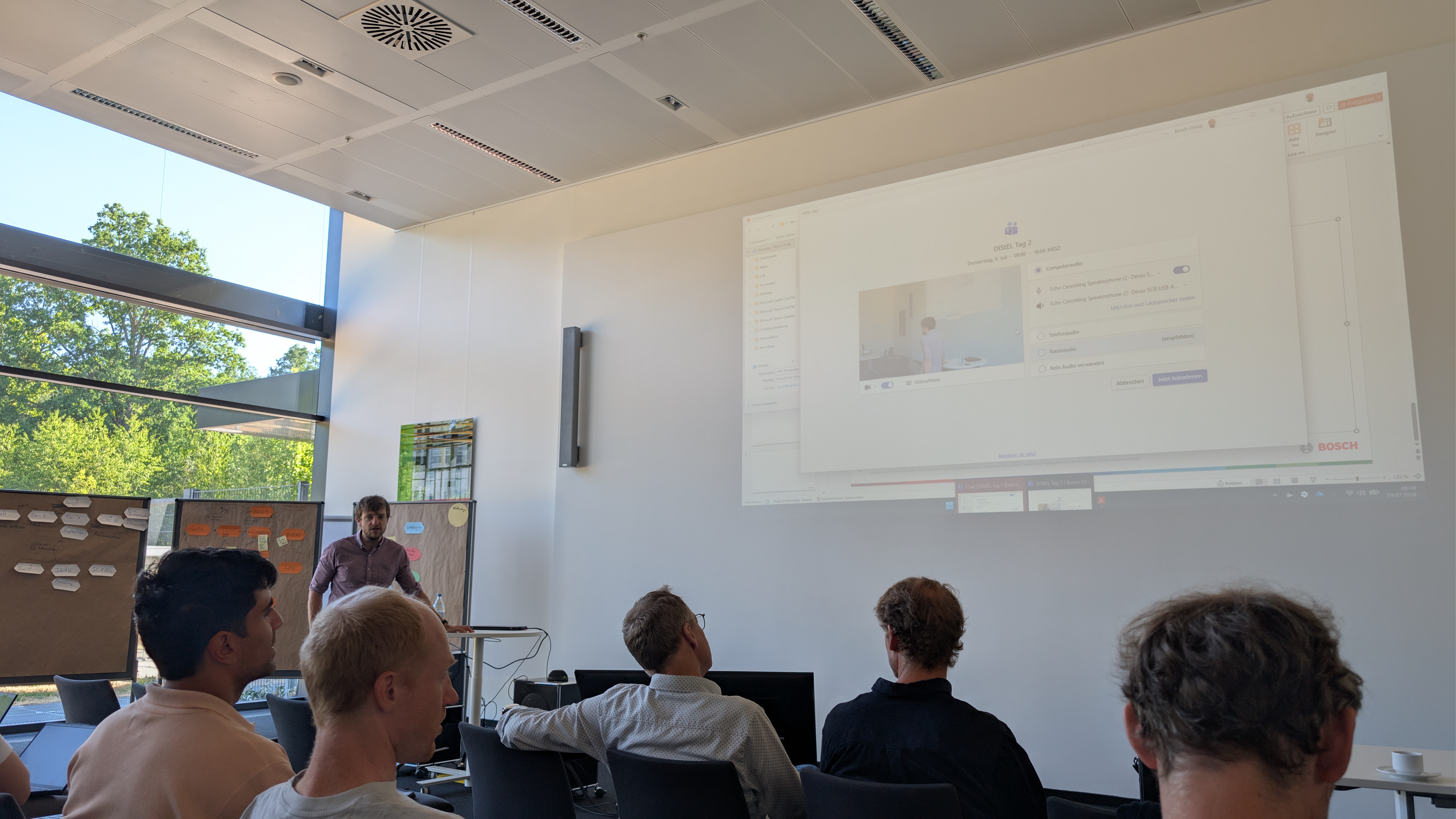 Abbildung 2: Zusammenfassung der technischen Diskussionen durch den Projektleiter