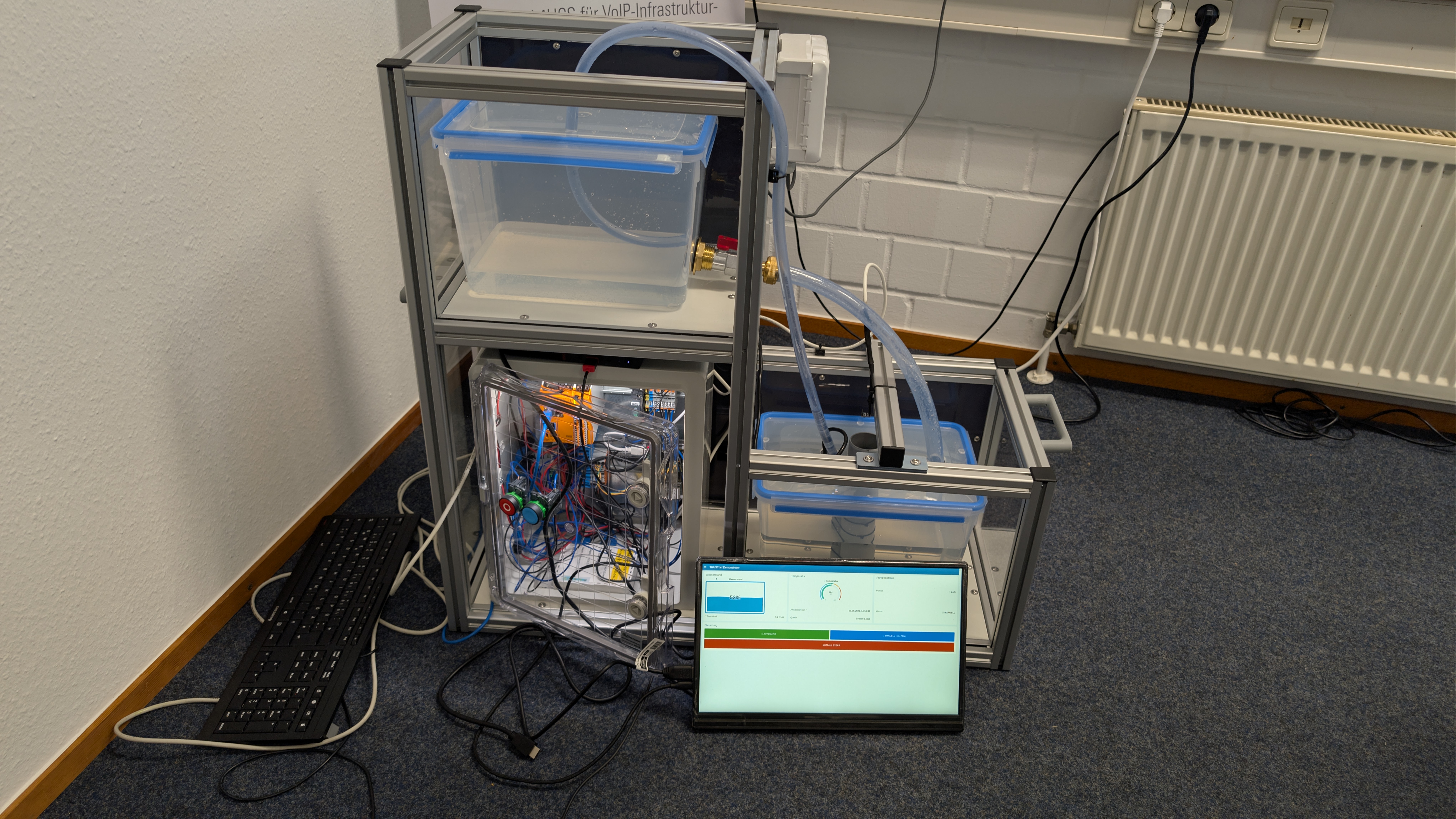 Abbildung 1: Demonstrator des TRUSTnet-Projekts