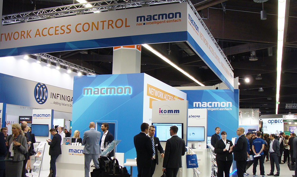 Abbildung 2: Ausstellungsstand der macmon secure gmbh auf der it-sa