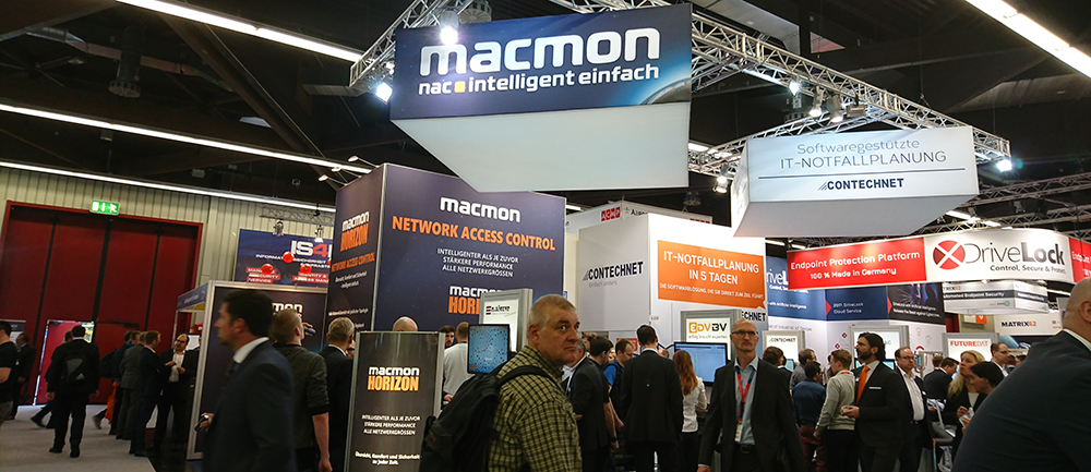 Abbildung 2: Stand von macmon secure auf der it-sa