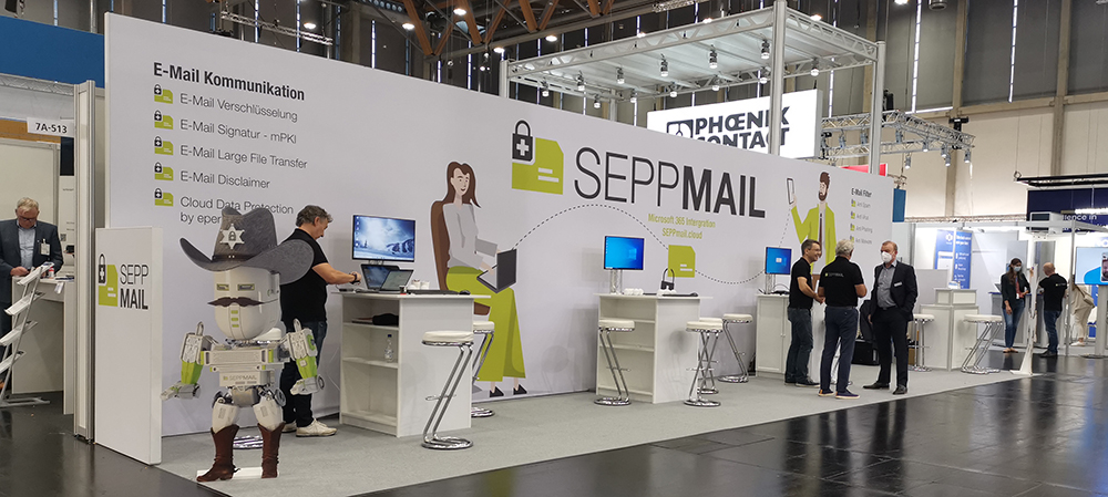 Abbildung 4: Partner der DECOIT® GmbH auf der Messe - SEPPmail